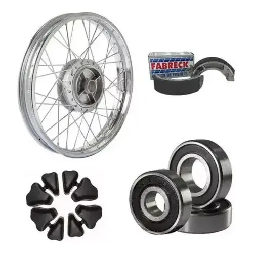Roda Traseira Completa Patim Bucha Rola Titan 150 2004/2008