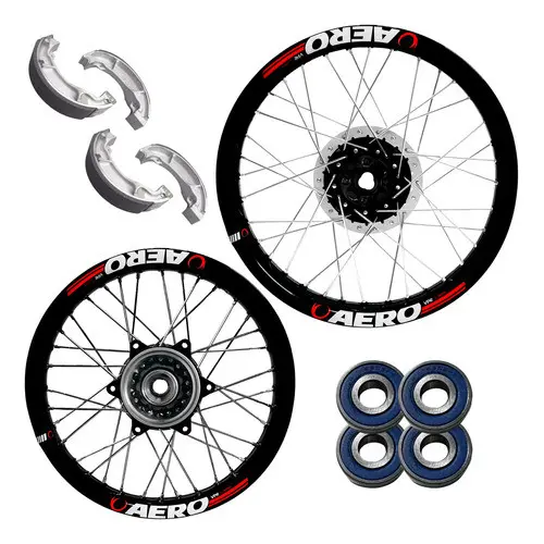 Par Roda Bros Aro Aero Viper Tambor Diamantado Rolam/patins