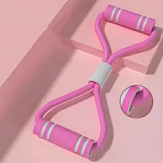 ROXO e ROSA Elastico 8 Para Malhar Extensor Academia Treino Pilates Fit