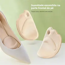 Palmilha Almofada para Amortecimento Frente do Pé - Alivia Dores nos Pés, Lavável e Reutilizável, Ideal para Saltos Alto