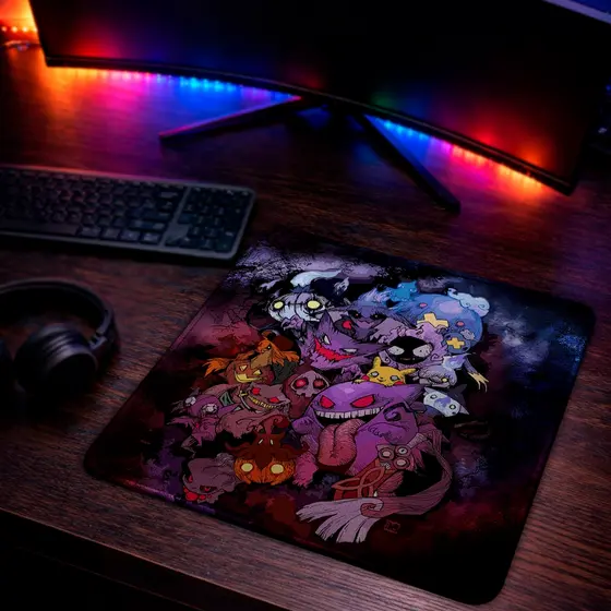 Mouse Pad Gamer Sublimado Base Antiderrapante Tema Diversos Tamanho Especial 40x40cm