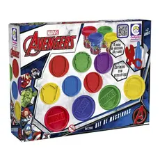 Brinquedo Infantil Kit de Massinhas com Carimbos da Marvel Cotiplás - 2698