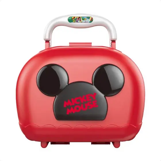 Brinquedo Maleta Mickey Construtor com Acessórios Faz de Conta Diversão Brincadeira Multikids - BR1564
