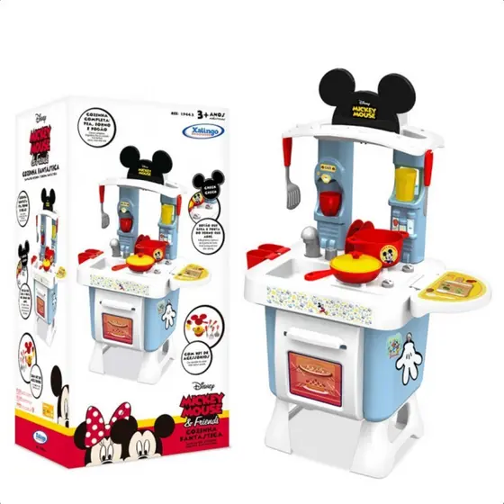 Cozinha Infantil Fantástica Mickey e Minnie Disney Xalingo - 1944.3
