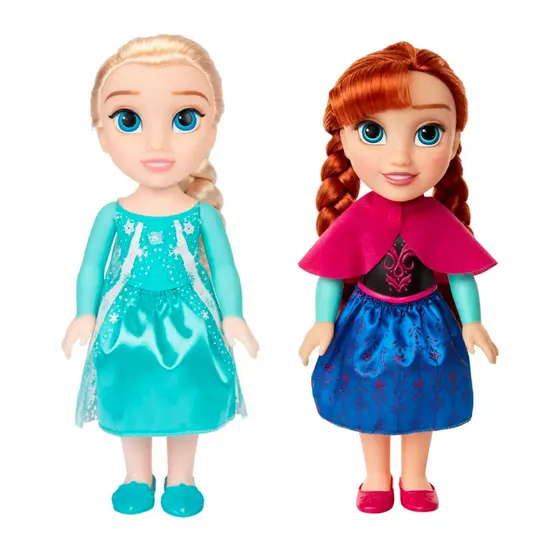 Kit Boneca Infantil Disney Frozen Elsa + Anna 38cm Multikids