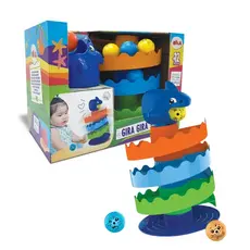 Brinquedo Infantil Gira Gira Tubarão Recomendado para Crianças a Partir dos 12 Meses Elka - 1239