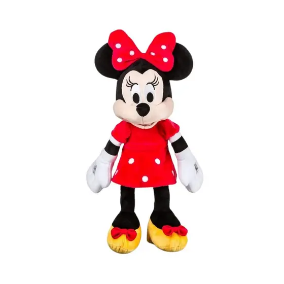 Pelúcia Minnie com Mecanismo Luz e Som 40cm Vestido Vermelho Multikids - BR2348