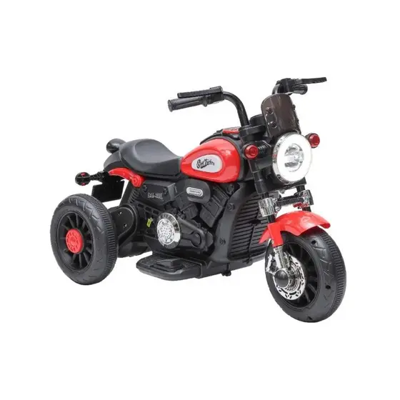 Mini Harley Moto Elétrica Vermelha 6V até 30 Kg Motocicleta Infantil de Passeio Zippy Toys - 10544
