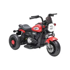 Mini Harley Moto Elétrica Vermelha 6V até 30 Kg Motocicleta Infantil de Passeio Zippy Toys - 10544