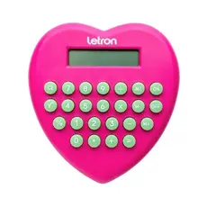 Calculadora 8 Dígitos Coração Rosa Letron Leonora - 99339