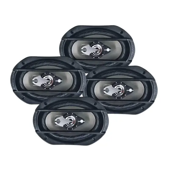Renegade Kit c/ 4 Alto Falantes Automotivo 6x9" Quadriaxial LS69 400W Total Leson - 2LS6920CZ