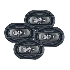 Renegade Kit c/ 4 Alto Falantes Automotivo 6x9" Quadriaxial LS69 400W Total Leson - 2LS6920CZ