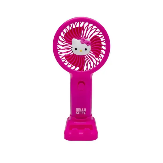 Mini Ventilador Hello Kitty c/ Suporte de Celular Letron Leonora - 10339