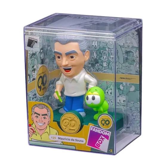 Fandom Box Mauricio de Sousa Turma da Monica Colecionável Material Vinil Atóxico Lider - 3512