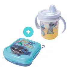 Kit Sanduicheira do Stitch + Caneca Trio 280ml com Alça do Stitch