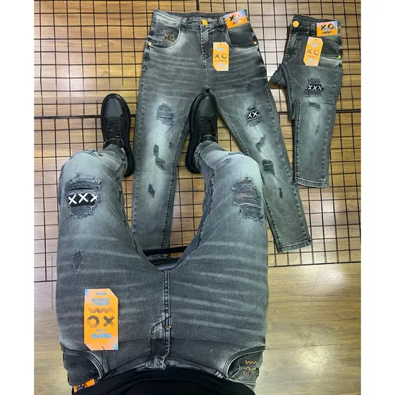 Calça Jeans Masculina Skinny Modelo Jogador