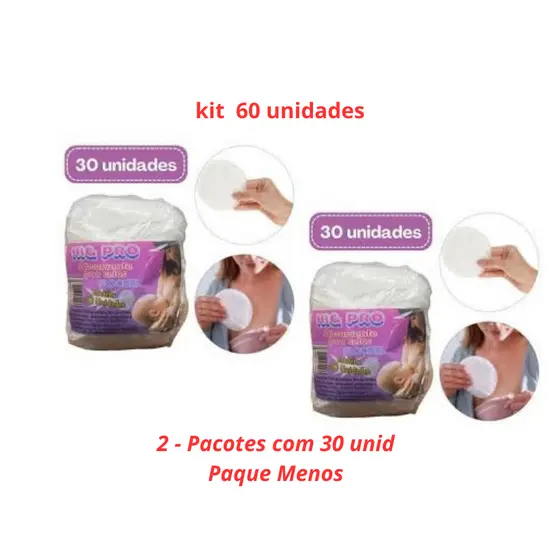 KIT 60 ABSORVENTE PARA SEIOS