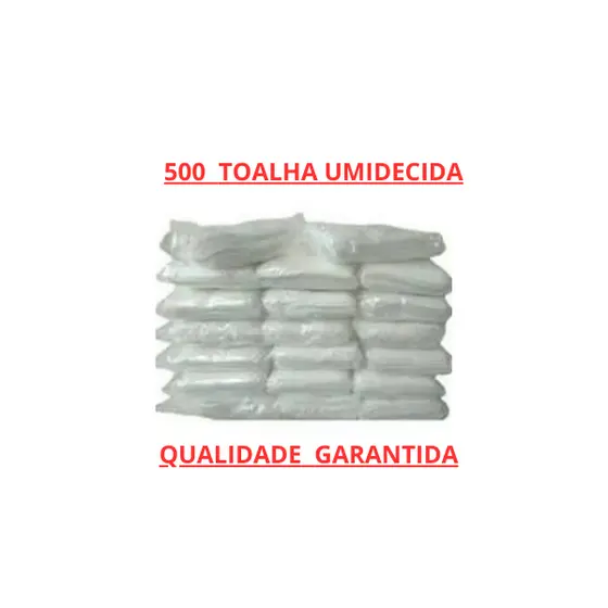 TOALHA UMEDECIDO TOALHINHAS  500  UNIDADES  OTIMA QUALIDADE