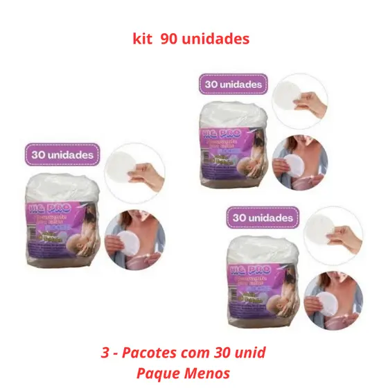 KIT  90  ABSORVENTE PARA SEIOS