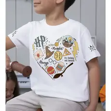 Camiseta Infantil Harry Potter Leviosa / Camisa Personalizada / Blusa Poliéster Branca
