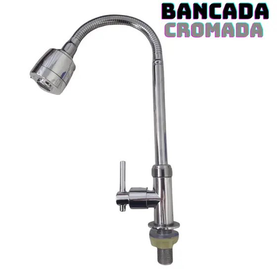 Torneira Cozinha Flexivel Parede Monocomando Gourmet Elegância e Versatilidade Não Enferruja
