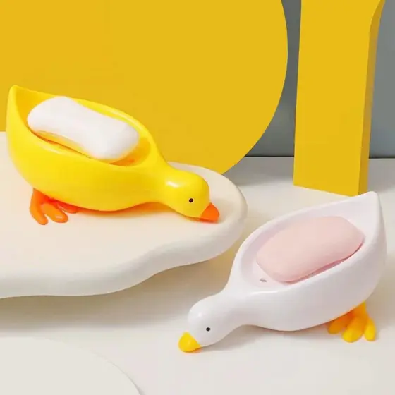 Saboneteira Cisne ou Pato Decorativa Porta Sabonete Banheiro Cozinha Gourmet