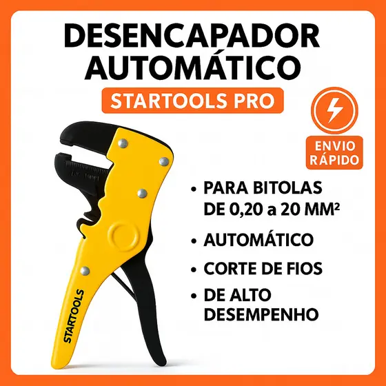 Alicate Desencapador Automático Startools PRO – Corte, Ajuste e Precisão