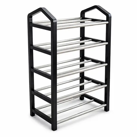 Sapateira 4 Andares Reforçada Multiuso Tênis Sandália Closet Quarto Resistente Desmontável Compacta