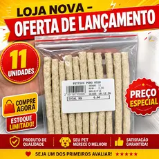 Petisco P/Cachorro Ossinho enviado na embalagem Zip lock. Ossinho escolha variação