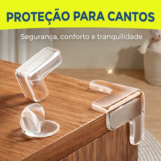 1 a 20 Protetor Quina Borda Mesa Canto Proteção Bebê
