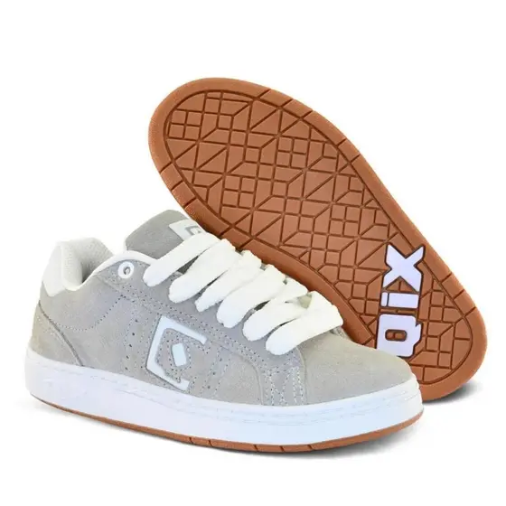 Ténis Qix Cinza/Branco Combat-Suede-Cod-52010020-574