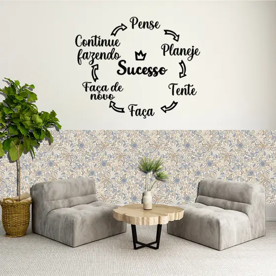 Papel de Parede para Quarto Floral Vintage Arabesco Autocolante MEIA PAREDE Papel de Parede Sala
