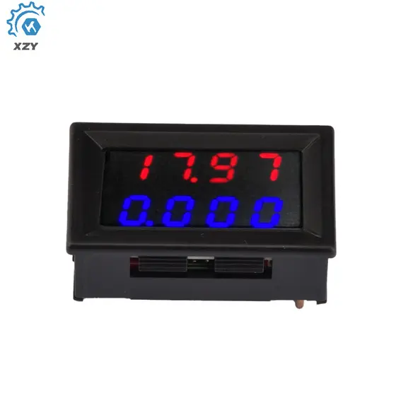 DC 500V 10A 0.28 " Mini Voltímetro Digital Amperímetro Medidor De Corrente De Tensão Testador Vermelho Azul LED Painel D