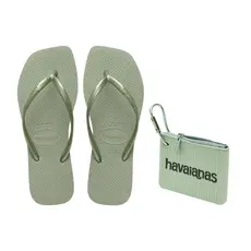 Kit Havaianas - Chinelo Havaianas Slim Square e Porta Cartão Havaianas