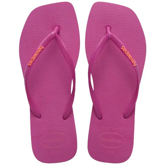 Chinelo Havaianas Slim Square Logo Pop Up