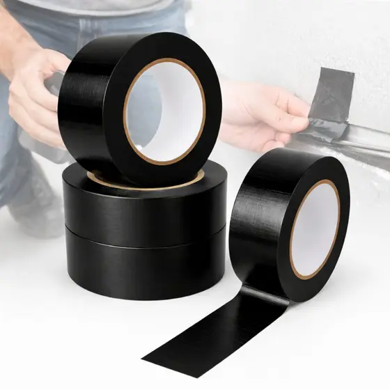 Fita Preta Multiuso Silver Tape 50 Metros Resistente Reparo Embalagem Adesiva Alta Resistência