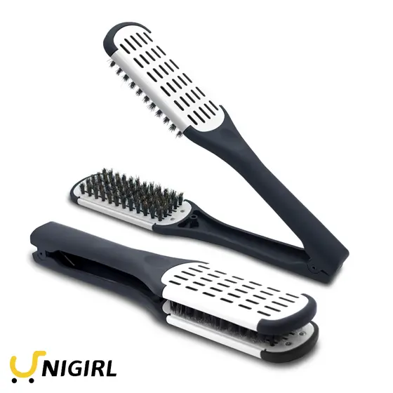 Escova Auxiliar Cerdas de Javali Para Chapinha Secador  Prancha De Cabelo Progressiva MOFASHI