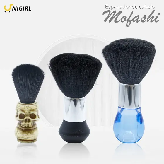 Espanador Pincel para Cabeleireiro Barbeiro Limpador Profissional Pincel Para Barba