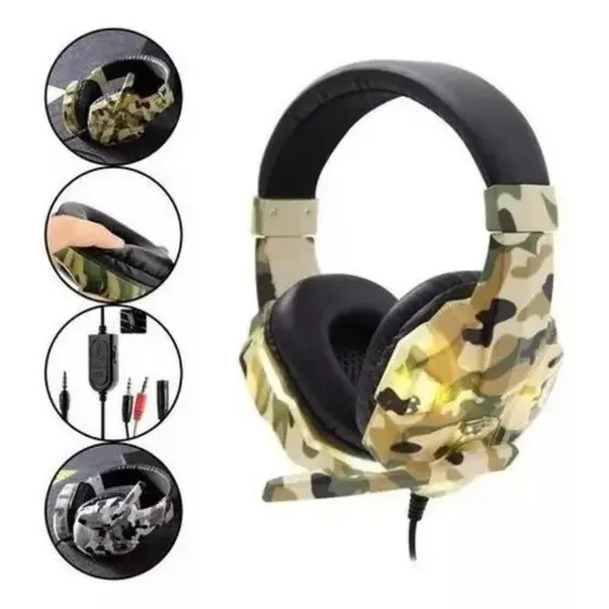 Headset Fone De Ouvido Gamer Ps4 Ps5 Xbox Pc Android B-max BM218