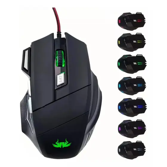 Mouse Gamer Seisa DN-N8940 1200 até 3200 DPI Com Led USB