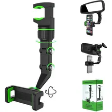 Suporte Universal De Celular Gps Para Espelho Retrovisor Veicular Carro Multifuncional 360