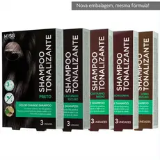 Shampoo Tonalizante Color Change (3 Sachês) - Kiss New York