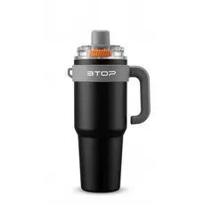 Garrafa Térmica 1200ml Com Alça E Canudo Inox Copo Viagem Café Chá Água Academia Trabalho Casa Uso Diário Vedação Segura