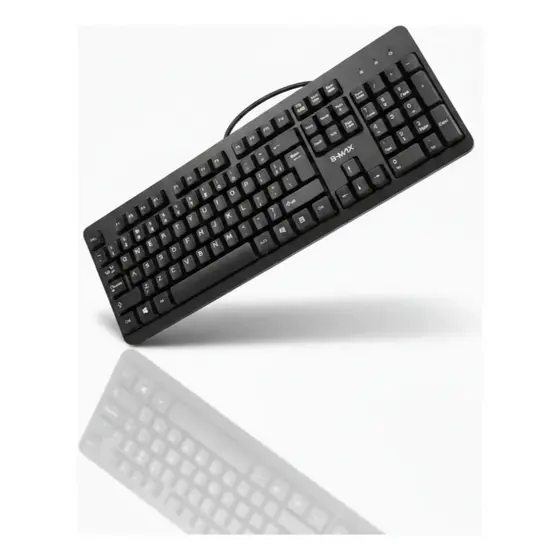 Teclado USB Com Fio DGX ABNT2 Preto Silencioso 1,5m PC Notebook Gamer Escritório Casa Online Pro Max