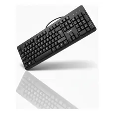 Teclado USB Com Fio DGX ABNT2 Preto Silencioso 1,5m PC Notebook Gamer Escritório Casa Online Pro Max
