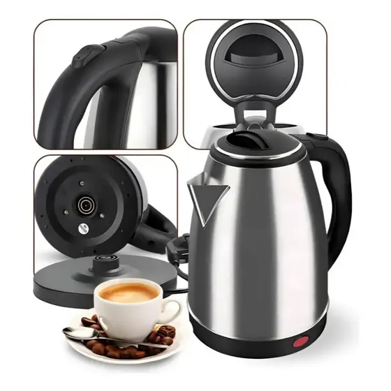 Chaleira Elétrica Automática Inox 1.8L 220v Aquecimento Rápido