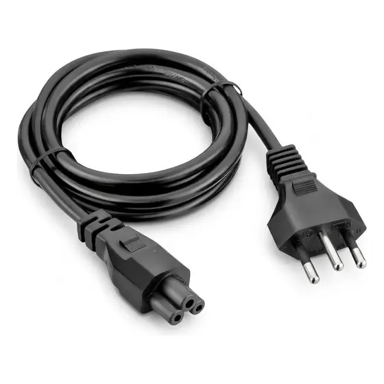 Cabo De Força Tripolar Mickey C5 1,5m Fonte Notebook Tv Bivolt 10A