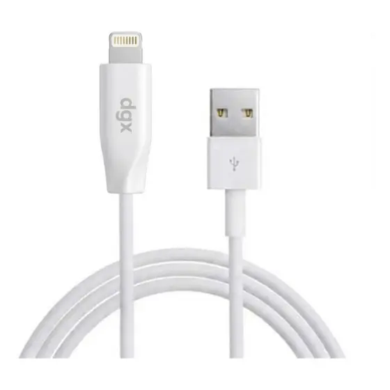 Cabo USB 2.0 Lightning DGX 1M Para iPhone Carregamento Rápido Dados PVC Reforçado iPad iPod Original