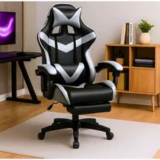 Cadeira Gamer Ergonômica - Escritório, Casa e Universitário com Reclinação e Altura Ajustável
