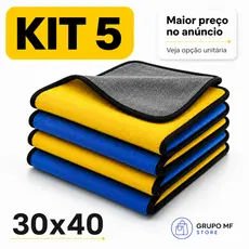 Pano Microfibra Flanela Automotiva Multiuso Dupla Face Alta Absorção